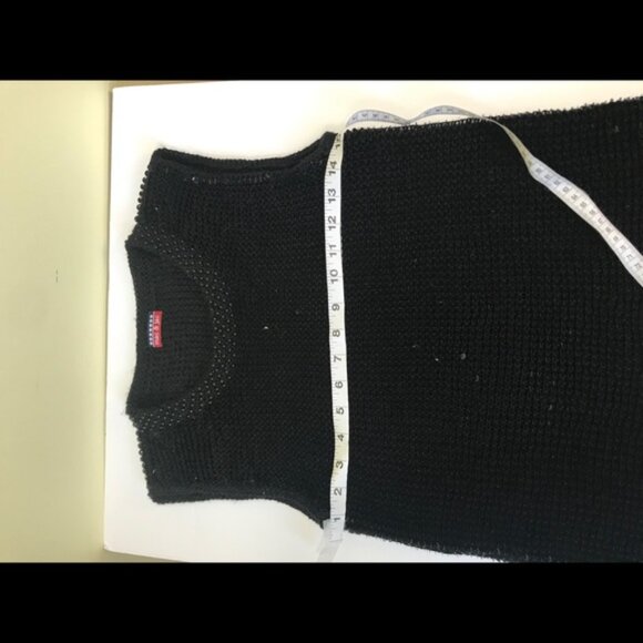 Mac & Jac Vintage Y2K Sequins Sweater Beads Shiny Sequins Top Metallic Black M - Picture 8 of 10
